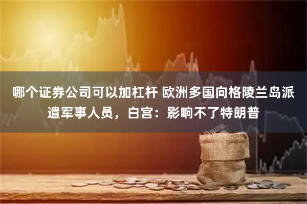 哪个证券公司可以加杠杆 欧洲多国向格陵兰岛派遣军事人员，白宫：影响不了特朗普
